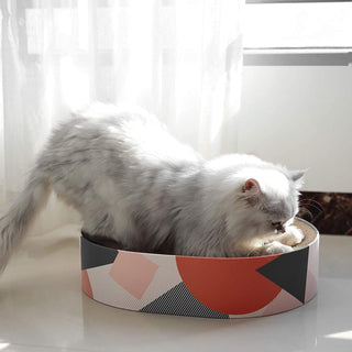 Mumoo Bear Cat Scratching Board Lounger Sofa Bed, Reversible Pads - Premium Cardboard Construction