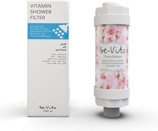 Be-Vita Korean Vitamin Shower Filter - Anti Hair Loss - Prevents Dry Skin - Chlorine Removal - Rust Removal - Relaxing Aromatherapy - Non-Toxic (Baby Powder)