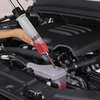 Thorstone Automotive Fluid Extractor Pump, Oil Change Syringe with Hose, Manual Fuel Suction & Filler, Fluid Oil Change Evacuator (7 Oz./0.21 Qt./200 CC)