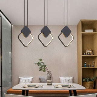 YT YATAI LIGHTING Modern Black LED Pendant Light, Minimalist Small Single Mini Pendant Light for Kitchen Island, Bedroom, Bedside, Adjustable 3 Color Light