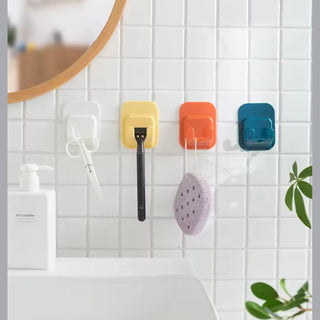 ZALCOON 6 PCS Mop Broom Holder Wall Mount - Mop Holder Self Adhesive Broom Hanger for Home Garage Garden Laundry Room Storage, Kitchen Tools Organizer