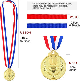 Excefore Award Metal Kids Winner Medals for Kids, Gold Silver and Bronze Medals with Trophy Pattern 1st 2nd 3rd Prizes for Sports Award, Competitions, Party Favors and Decorations(12 Pcs)