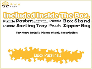 BRAIN TREE Amsterdam 1000 Piece Puzzles for Adults Kids 12+ Unique Puzzles 4 Puzzle Sorting Trays, Droplet Technology for Anti Glare & Soft Touch 27.5Lx19.5W Inch