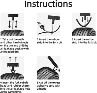 Universal Tire Repair Kit | 15 Piece Value Pack | Fix Punctures and Plug Flats | Ideal for Cars, Trucks, Motorcycle, ATV, Jeeps, Off Road Vehicles, RV, Tractors