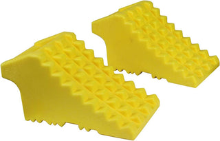Maxxhaul 70472 Solid Rubber Heavy Duty Black Wheel Chock 2-Pack, 8" X 4" X 6"