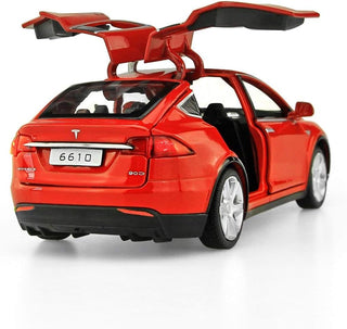 Diecast model cars tesla toy cars mode toy car with sound & light - Black
