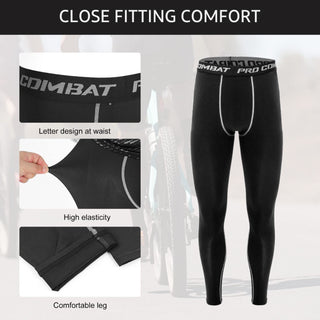 SKY-TOUCH Sports Running Compression Sets, Mens Sportswear 3 pack Quick Dry Fitness Workout Suits with Basic T Shirts, Loose Fitting Shorts, Compression Pants, Size M-3XL