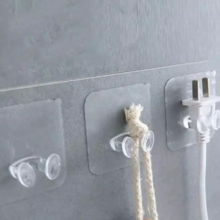 ZALCOON 6 PCS Mop Broom Holder Wall Mount - Mop Holder Self Adhesive Broom Hanger for Home Garage Garden Laundry Room Storage, Kitchen Tools Organizer