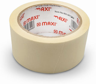 Maxi Premium Masking Tape 2â€ X20Yards General Purpose Paper Tape For Painting, Labeling, Marking, Gardening, Packaging, Artworks, Schools, Office, Automobile Garage, Factory, Industrial Uses