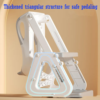 KALEDE Potty Training Seat & Toddler Step Stool, Ultimate Stability Toddler Toilet Seat, Adjustable Step & Seat Height Potty Seats for Toddlers Boys Girls(Grey), RHP-246