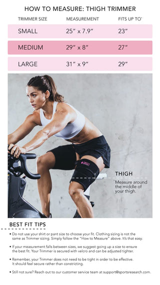 Sports Research Sweet Sweat Thigh Trimmers for Men & Women Increases Heat and Sweat Production to The Thigh Area Includes Mesh Carrying Bag (Medium, Yellow)