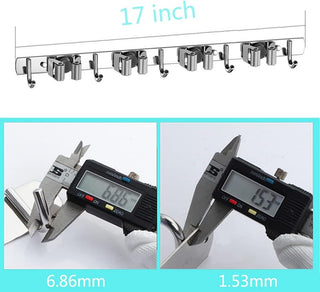 Saxhorn Broom Mop Holder Wall Mount Stainless Steel Tool Hanger Storage Organizer for Home, Kitchen, Garage, Garden, Laundry Room, Bathroom Organization and Storage(4 Racks 5 Hooks)