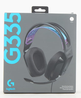 Logitech G335 Wired Gaming Headset, With Microphone, 3.5mm Audio Jack, Comfortable Memory Foam Earpads, Lightweight, Compatible With Pc, Playstation, Xbox, Nintendo Switch - Black