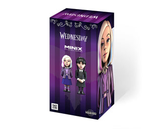 Minix Wednesday Addams With Thing Model | Collectable Wednesday And Thing Figure From The Wednesday TV Series | Bandai Minix Wednesday Toys Range | Collect Your Favourite Wednesday Figures