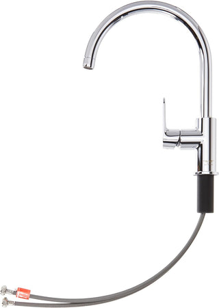 GROHE BauEdge Single Lever Sink Mixer | Kitchen Fixtures | Kitchen Faucet With High Spout | Swivel Area 360˚ |Easy Installation | 31367001