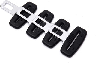 WedFeir 4pcs Car Seat Belt Clips, Car Seat Belt Insert Metal Tongue, Seat Safety Belt Buckle Auto Metal Seat Belt Clip, Universal for Most Vehicle. (Black)