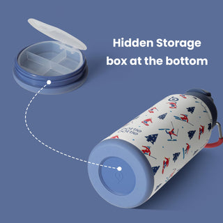 bottlebottle BOTTLE BOTTLE 32oz Insulated Water Bottle Stainless Steel Sport Water Bottle with Straw Dual-use Lid Design for Gym with Pill Box (green)