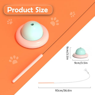 Sobirdos 2pcs Cat Feather Toys,Cat Wand Toy with Powerful Suction Cup,Feathers and Bells,Detachable Cat Toys,Interactive Kitten Sticks for Indoor Play,Length over 90cm(give a Giraffe doll for free)