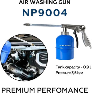 NORDBERG Air washing gun NP9004, tank capacity 0.9 l, working pressure 3.5 bar