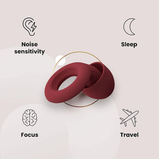 Loop Quiet - Ear Plugs for Sleep – Super Soft, Reusable Hearing Protection in Flexible Silicone for Noise Reduction & Flights - 8 Ear Tips in XS/S/M/L - SNR 24dB & NRR 14 Noise Cancelling - Black