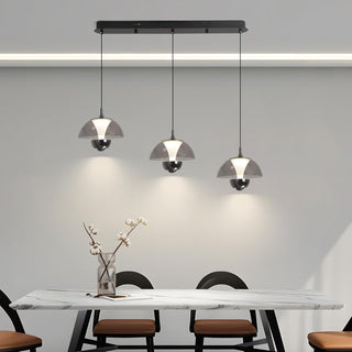 YT YATAI LIGHTING Modern Black LED Pendant Light, Minimalist Small Single Mini Pendant Light for Kitchen Island, Bedroom, Bedside, Adjustable 3 Color Light