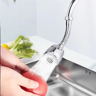 ECVV 360 Degree Rotating Kitchen Faucet Sprayer, Double Mode Water Saving Aerator Adapter, Bathroom Extender Sink Tap Spray Head, Anti Splash Filter Nozzle, 22mm/24mm