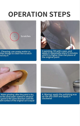 Professional Touch Up Paint Pen for Cars Scratch Removal Repair, Wheel Fill Paint Pen/White/for Various cars (Pure White