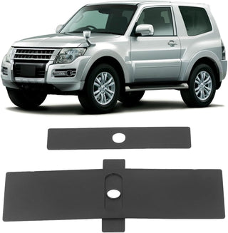 GUPE Car Shift Panel Dust Cover, 8015A066 8015A065 2PCs Shift Lever Panel Trim Strip Easy to Install Gear Shift Panel Cover Replacement for Mitsubishi Pajero V93 V80 V87 V97