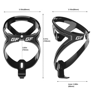 GEMFUL Bike Water Bottle BPA Free 750ml 2 Pack (Black+white)