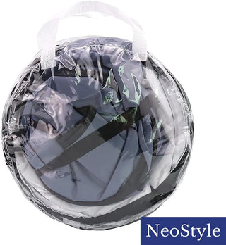 NeoStyle Cat Tunnel Tube,Cat Toys Interactive,Foldable Rabbit Tunnel,Multi-way Cat Tunnels,with Play Ball,for Indoor Cats, Puppy, Kitty, Kitten, Rabbit (2 Tunnel(Black))