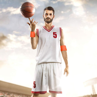 6 Pack Wrist Sweatbands Tennis Wrist Bands Absorbent Sweatbands for Football Basketball Running Athletic Sports and Working Out