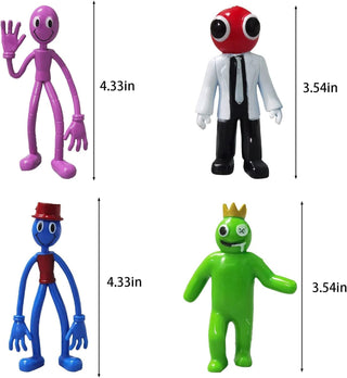 CGCHAONI Rainbow Friends Figure 12pcs, Popular PVC Cartoon Characters Collectible Models, 3.5-4.5 inches Tall, Perfect for Halloween and Game Fans (cn-43)