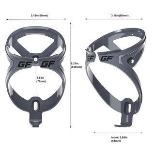 GEMFUL Bike Water Bottle BPA Free 750ml 2 Pack (Black+white)