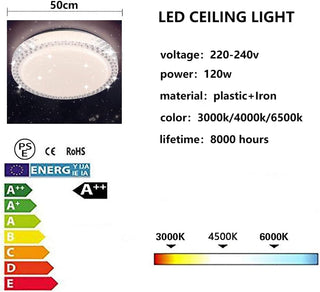HUA QIANG WANG LED Flush Mount Ceiling Light,60W 3-Color Changeable Ceiling Lamp,Round Modern Ceiling Lighting Fixture for Living Room Dining Room Bedroom Kitchen Island(40cm)