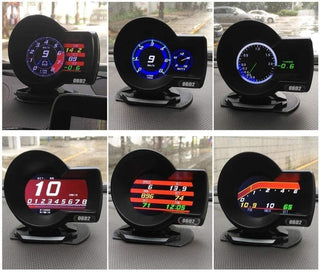 Pepisky Car HUD Display, OBDâ…¡ Smart Gauge High Definition Speedometer Car Diagnostic Tool OBD Fault Code Elimination Safe Driving Computer Overspeed Fault Alarm for All Vehicles