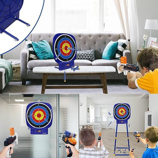 UKR Electronic Shooting Target Toys for 5 6 7 8 9 10+ Years Old Boys, Round Digital Scoring Game with 2 Foam Dart Blaster