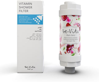 Be-Vita Korean Vitamin Shower Filter - Anti Hair Loss - Prevents Dry Skin - Chlorine Removal - Rust Removal - Relaxing Aromatherapy - Non-Toxic (Baby Powder)