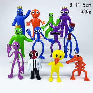 CGCHAONI Rainbow Friends Figure 12pcs, Popular PVC Cartoon Characters Collectible Models, 3.5-4.5 inches Tall, Perfect for Halloween and Game Fans (cn-43)