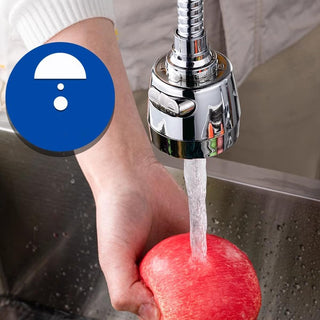 ECVV 360 Degree Rotating Kitchen Faucet Sprayer, Double Mode Water Saving Aerator Adapter, Bathroom Extender Sink Tap Spray Head, Anti Splash Filter Nozzle, 22mm/24mm