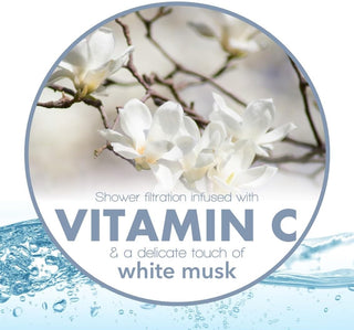 Be-Vita Korean Vitamin Shower Filter - Anti Hair Loss - Prevents Dry Skin - Chlorine Removal - Rust Removal - Relaxing Aromatherapy - Non-Toxic (Baby Powder)