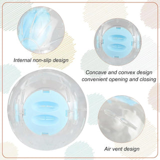 NeoStyle Hamster Exercise Ball, Transparent Hamster Sports Ball Running Hamster Wheel, Hamster Cage Accessories Guinea Pig Running Ball Toy (L (15cm), Pink)