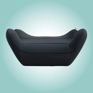 MOON Kido Baby/Kids Lightweight Travel Booster Car Seat Group 3 Universal Fix Extra Large Backless Belt Positioning Suitable From Years To 12 15-36 Kg,Black