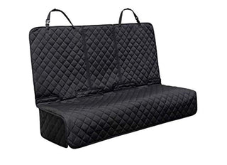 Waterproof Dog Car Seat Covers Pet Seat Cover Nonslip Bench Seat Cover Compatible for Middle Seat Belt and Armrest Fits Most Cars, Trucks, SUVs