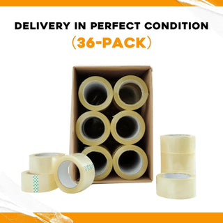MARKQ Clear Packing Tape | 2 inches x 50 yards Strong Heavy Duty Packaging Tape for Sealing Parcel Boxes, Moving Boxes Houses, Large Postal Bags, Office Supplies [1 Rolls]