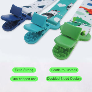 Mumoo Bear Set 3 Baby Pacifier Holder Clip - Pacifier Clip for Boys and Girls Fits for Most Pacifiers - Protects Your Baby - Styles & Baby Teethers & Toys and Gift