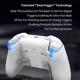 GuliKit KK3 Max Game Controller Hall Effect Joysticks Analog & Digital Triggers Wireless Pro 1000HZ Polling Rate Maglev/HD/Rotory Vibration Compatible with Switch/PC/Android/iOS/Steam Deck (Black)