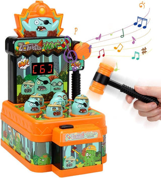Masroo Arcade Game Toys for 3 Year Old, Whack Game Mole, Mini Electronic Interactive Hammering & Pounding Toys, Gift Idea for Toddler Kids Boys Girls Ages 3 4 5 6 7 8+, Cartoon Zombie Style Fun Toy