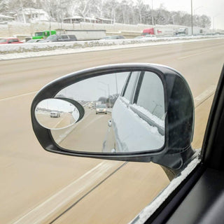 Ampper Blind Spot, 2" Round HD Glass Convex Rear View Mirror | Car | Pack of 2