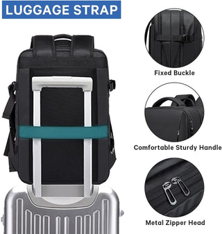 BANGE Travel Backpack,Flight Approved Carry On Backpack for International Travel Bag, Water Resistant Durable 17-inch Laptop Backpacks,Large Daypack Business Weekender Luggage Backpack for Men Women…