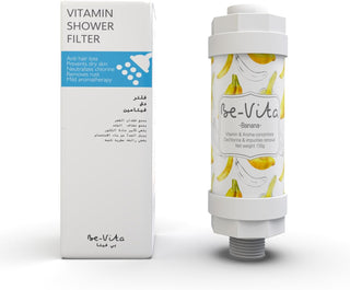 Be-Vita Korean Vitamin Shower Filter - Anti Hair Loss - Prevents Dry Skin - Chlorine Removal - Rust Removal - Relaxing Aromatherapy - Non-Toxic (Baby Powder)